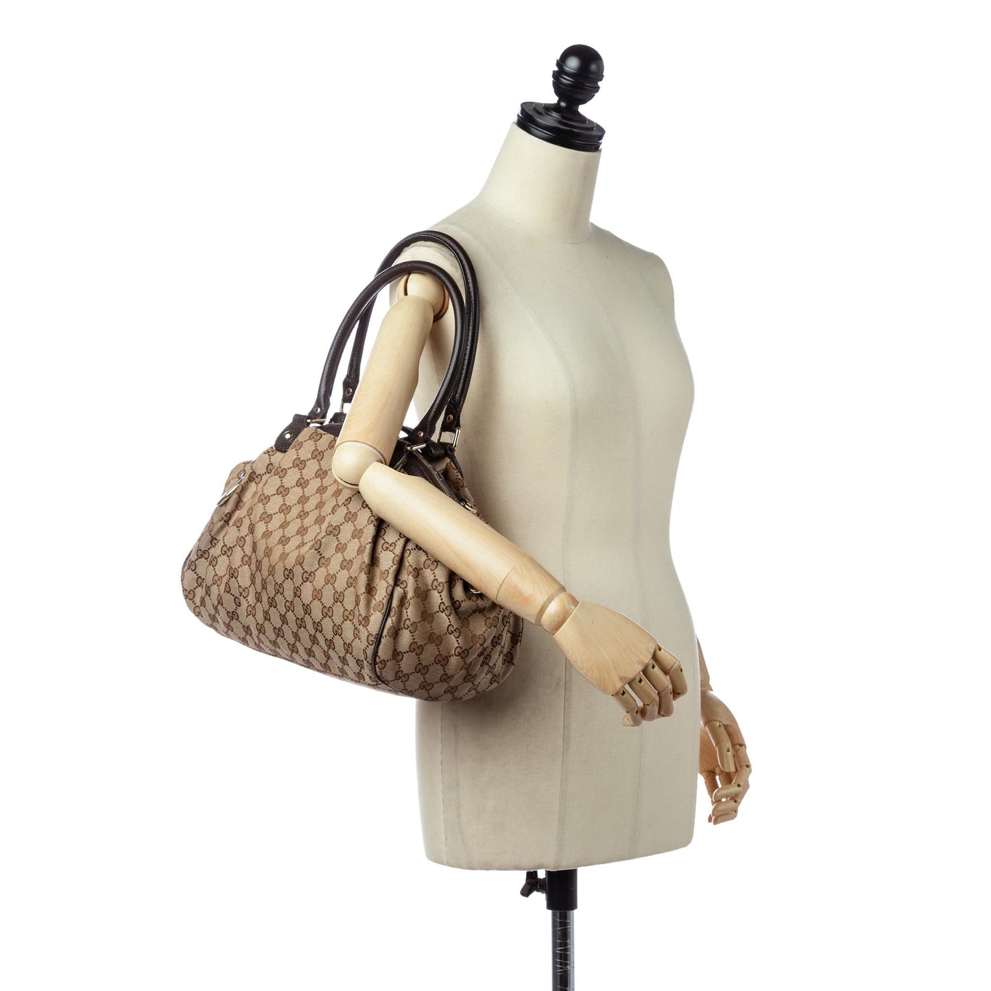 Gucci GG Canvas Sukey Satchel (SHG-34504)