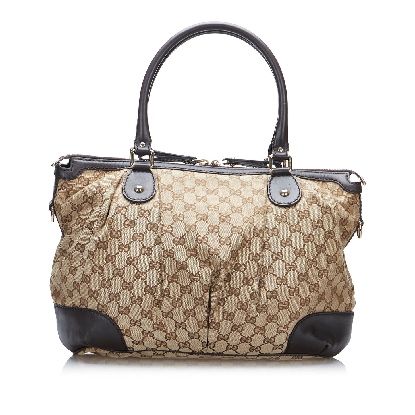 Gucci GG Canvas Sukey Satchel (SHG-nqGXYm)