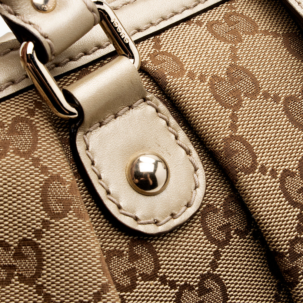 Gucci GG Canvas Sukey Top Handle Medium Satchel (SHF-20029)