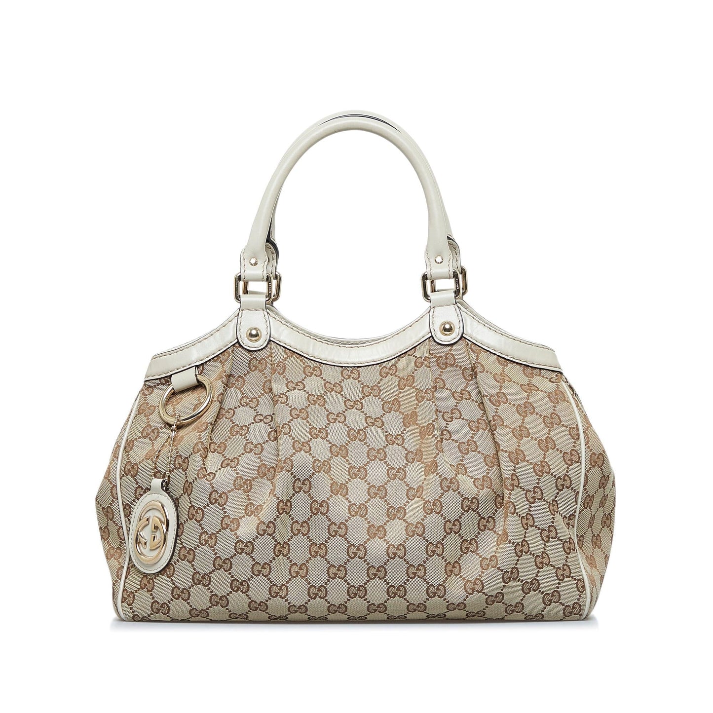 Luxury Gucci GG Canvas Sukey Tote (SHG-fwKi93)