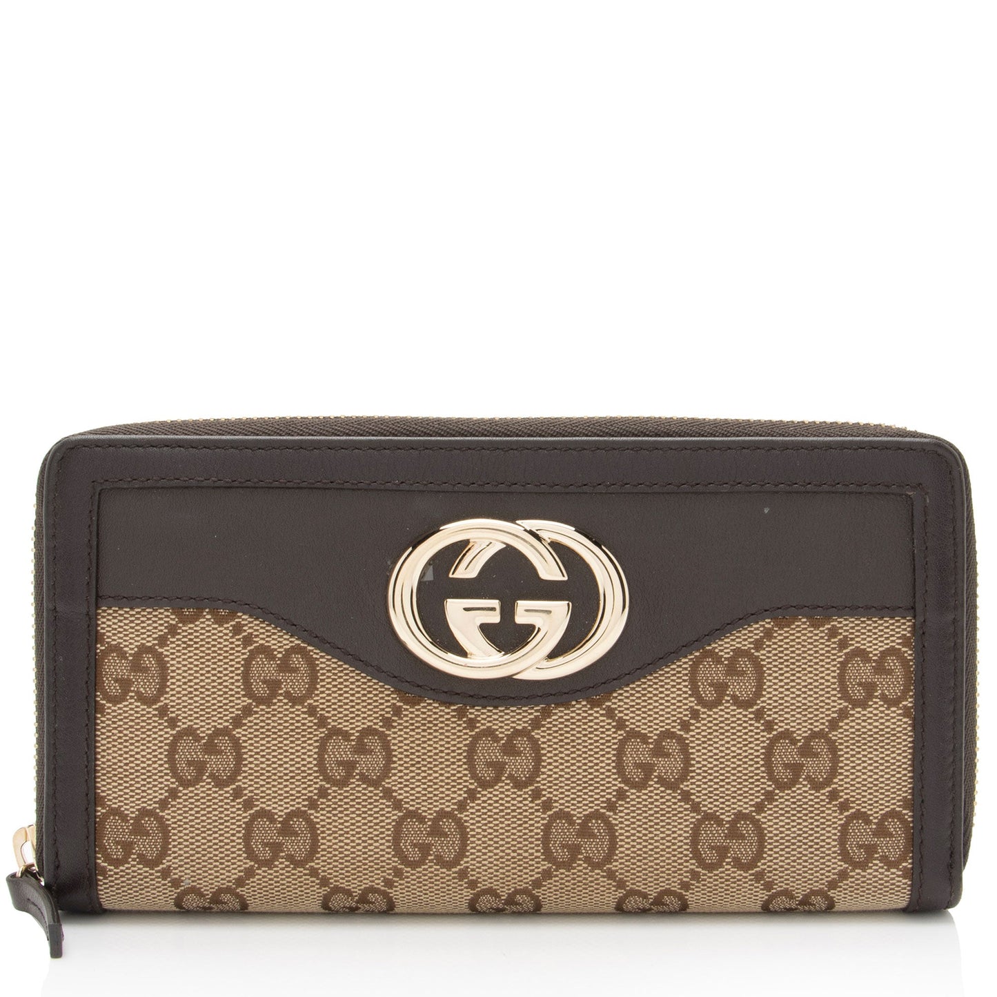 Gucci GG Canvas Sukey Zip Around Wallet (SHF-00zerW)