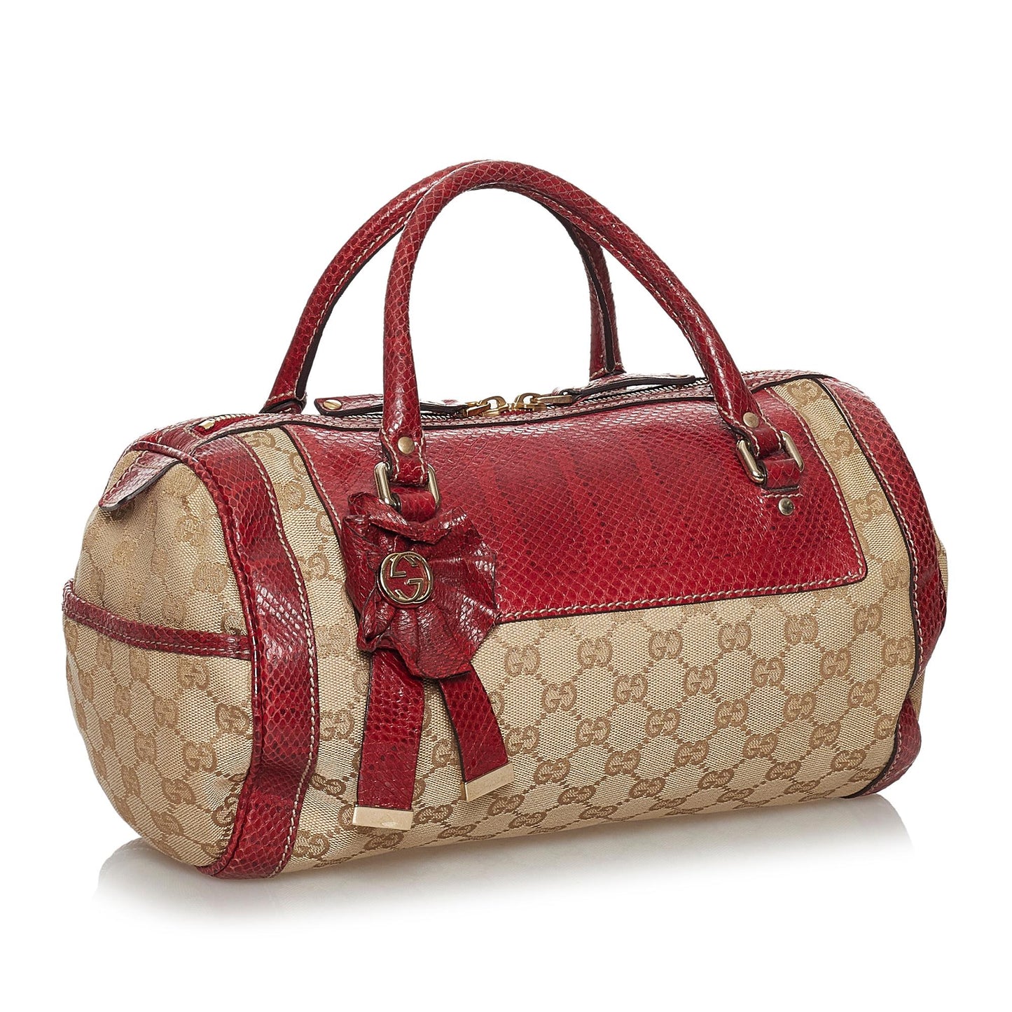 Gucci GG Canvas Trophy Handbag (SHG-30899)