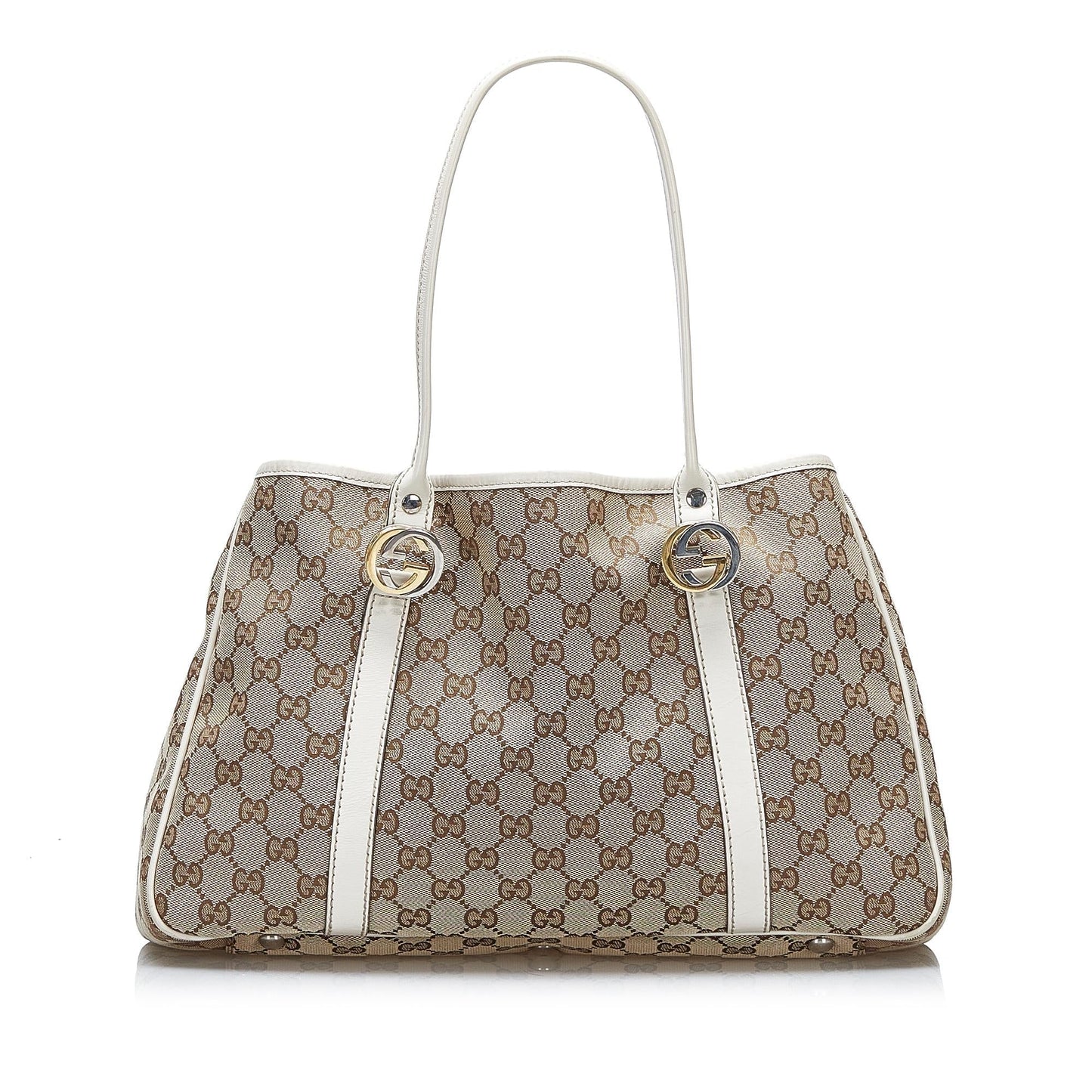 Luxury Gucci GG Canvas Twins Tote (SHG-gu3wR2)