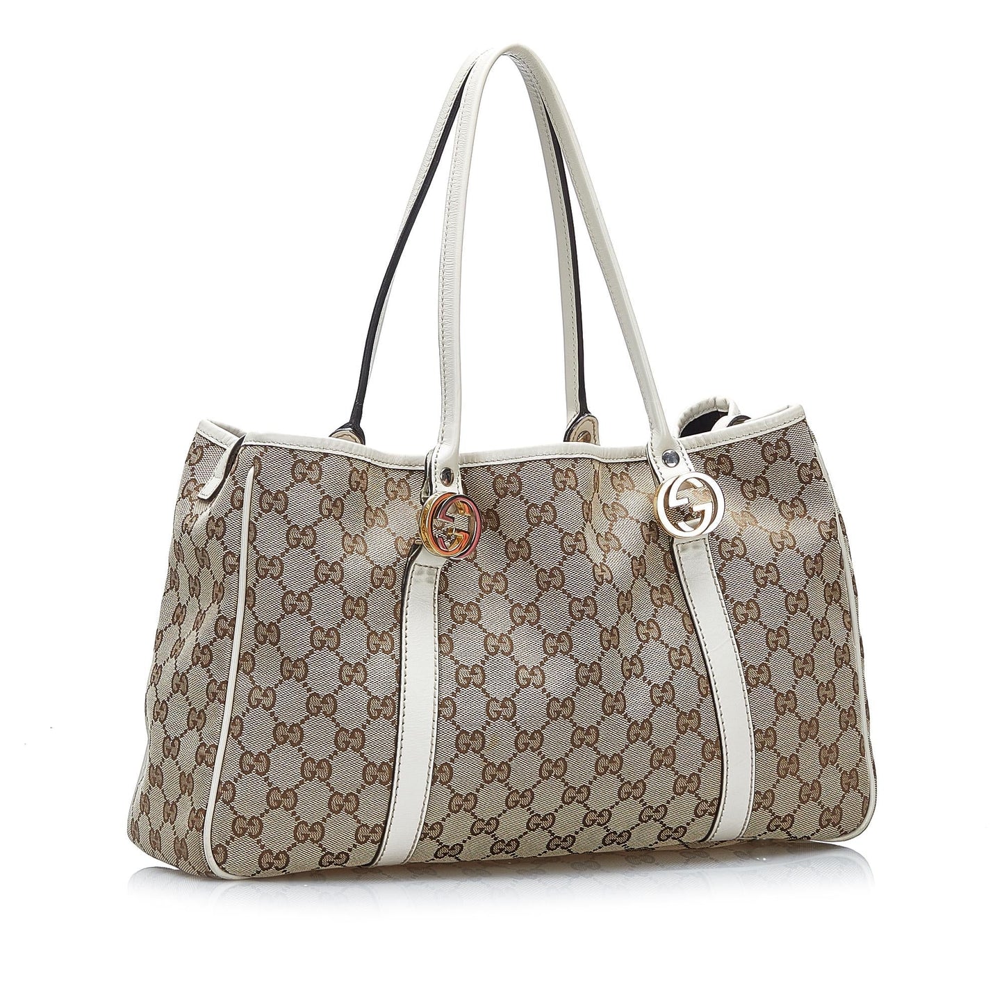 Luxury Gucci GG Canvas Twins Tote (SHG-gu3wR2)