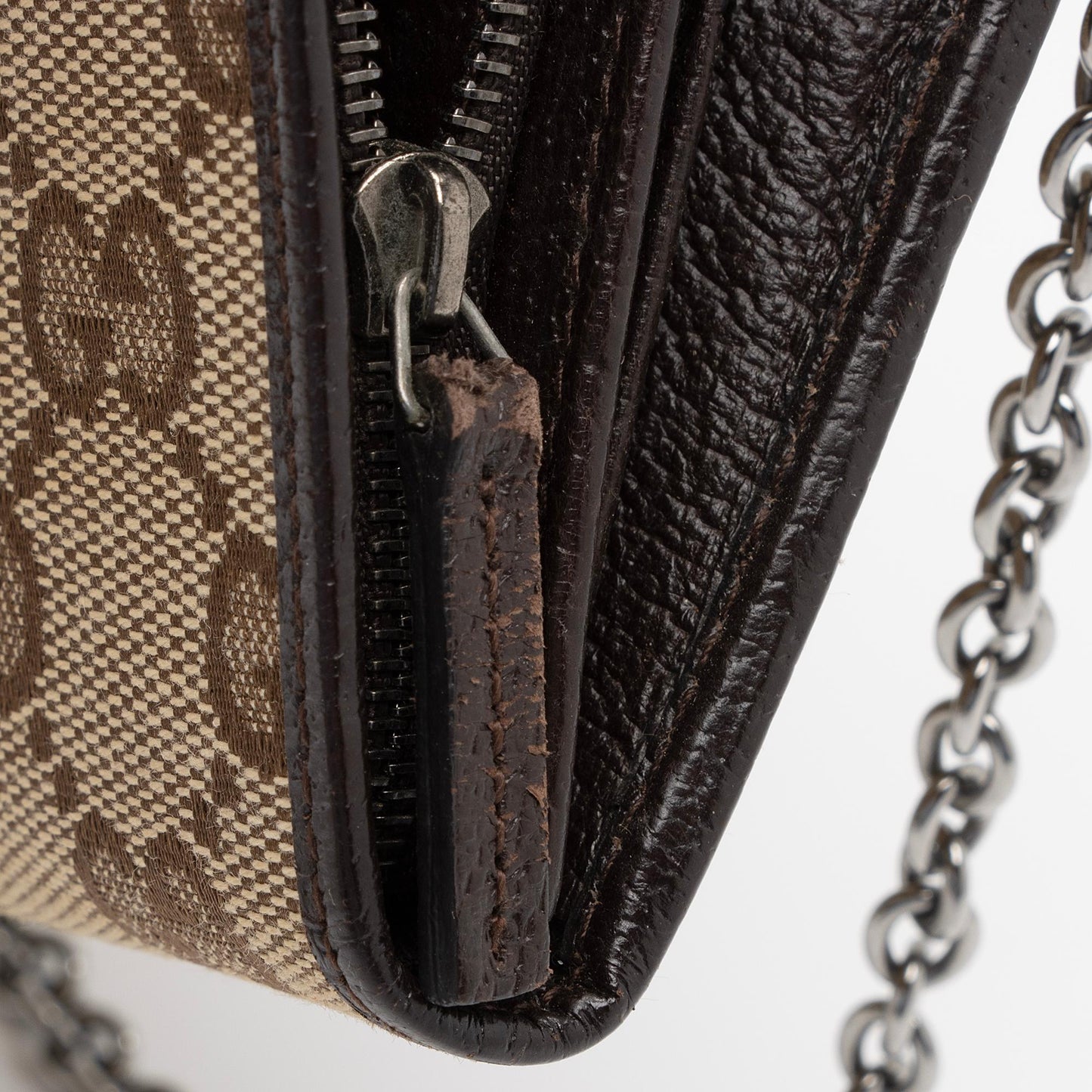 Gucci GG Canvas Wallet on Chain Bag (SHF-4BzUx8)