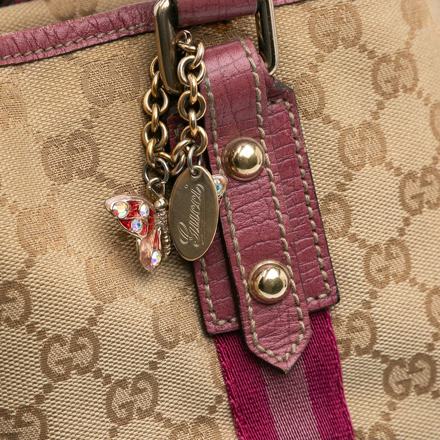 Gucci GG Canvas Web Jolicoeur Tote