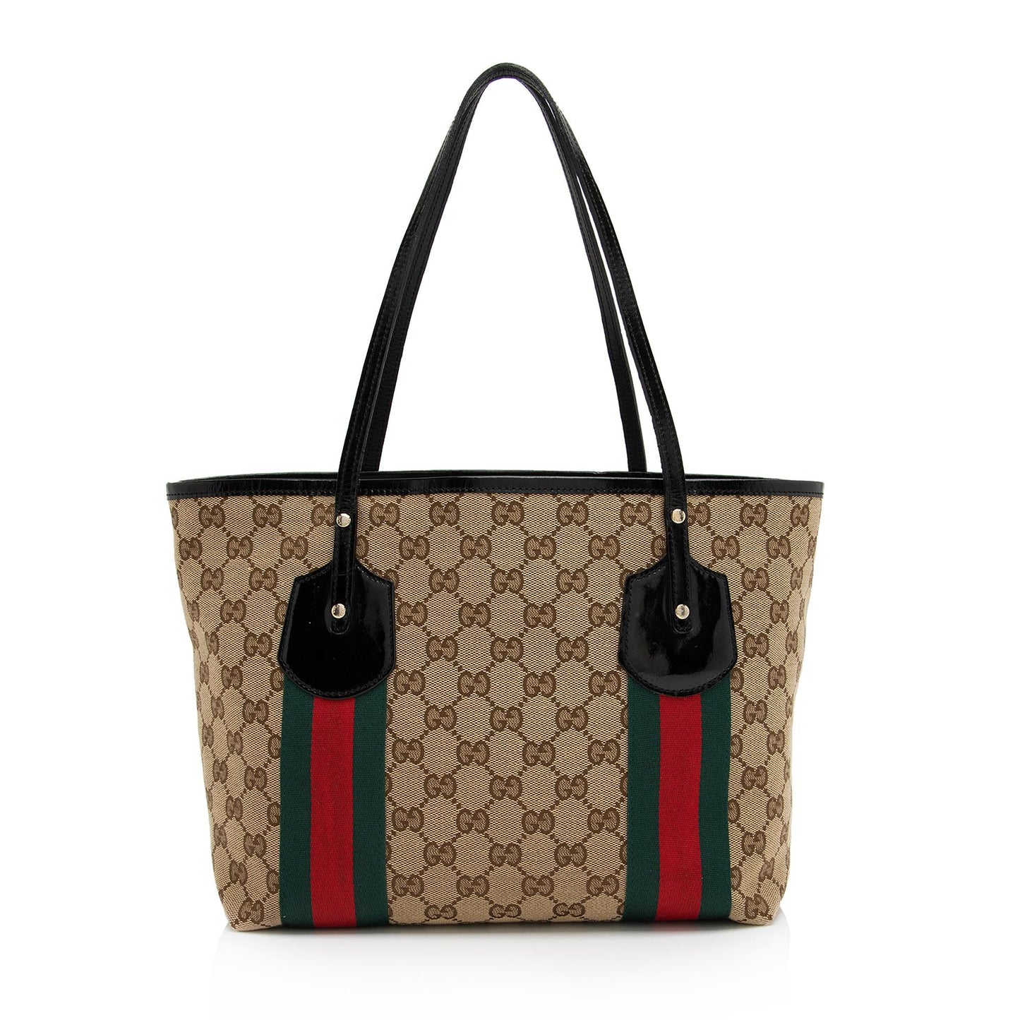 Luxury Gucci GG Canvas Web Jolie Medium Tote (SHF-5ry4OI)