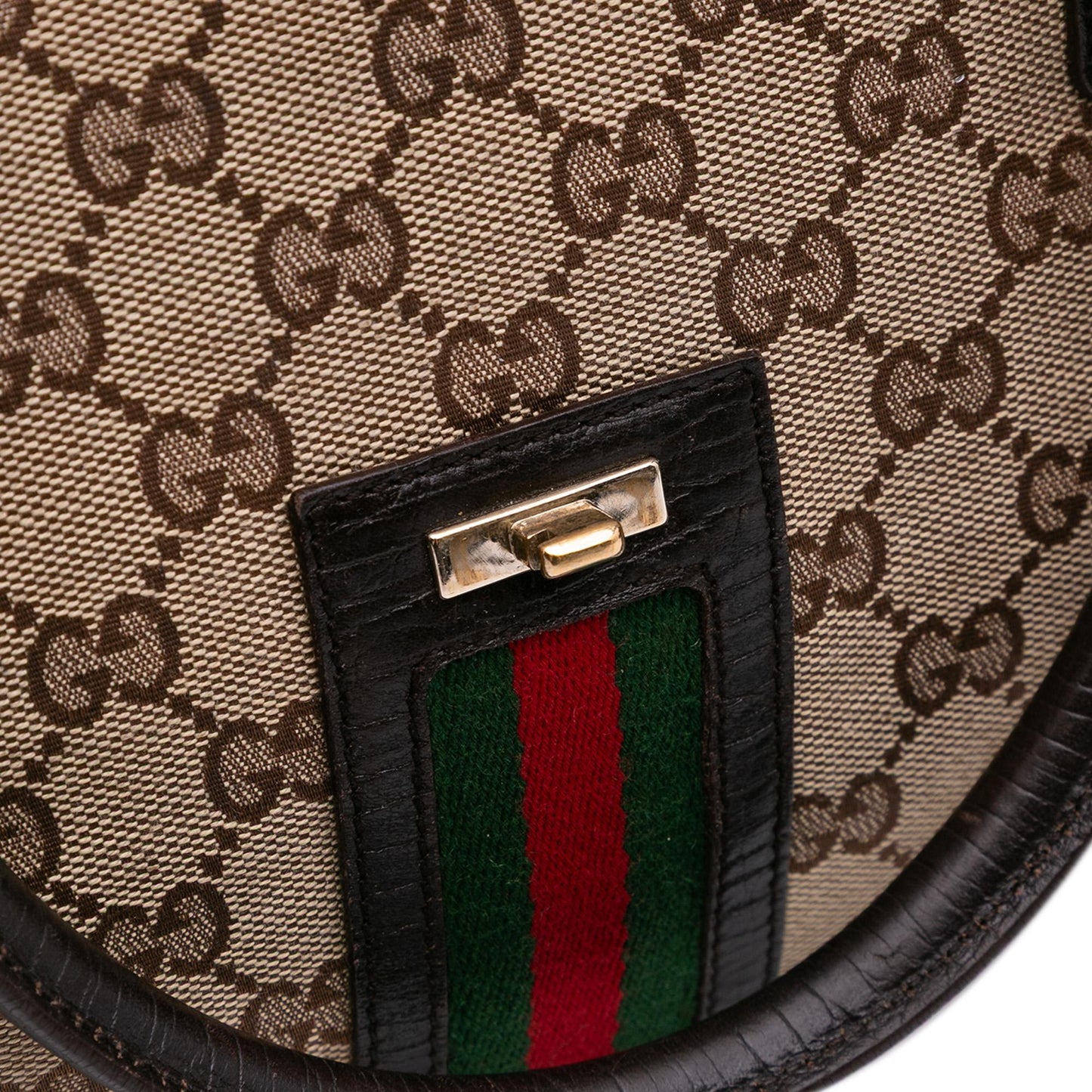 Gucci GG Canvas Web Junco Handbag