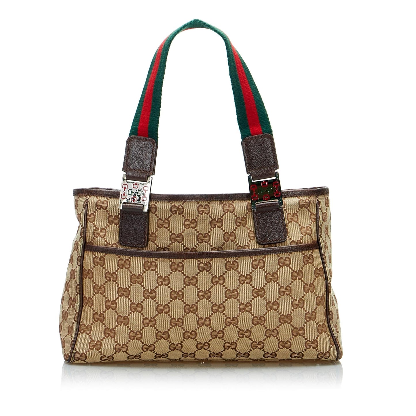 Luxury Gucci GG Canvas Web Tote (SHG-auLiHZ)
