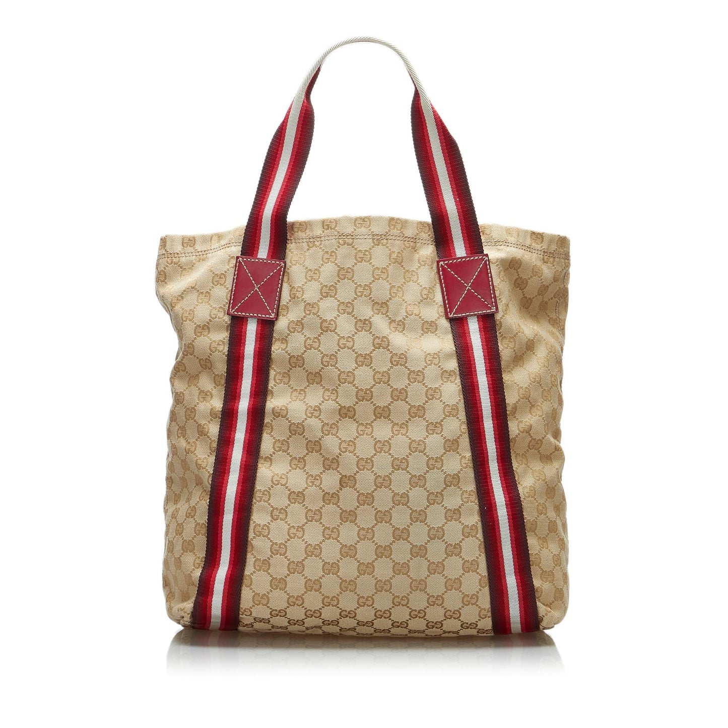 Luxury Gucci GG Canvas Web Tote (SHG-X8bRab)