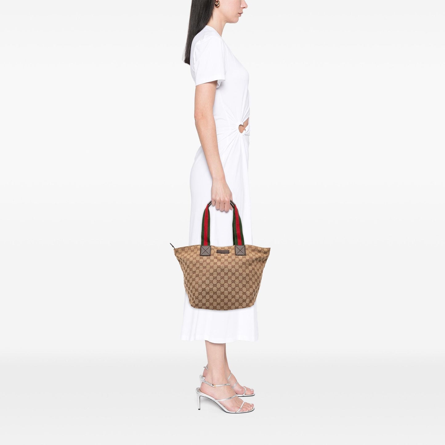 Gucci GG Canvas Web Tote