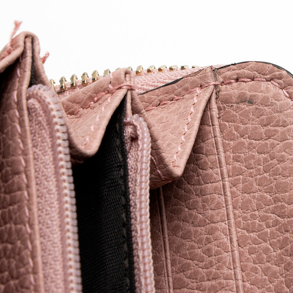 Gucci GG Canvas Zip Around Wallet (SHF-18686)
