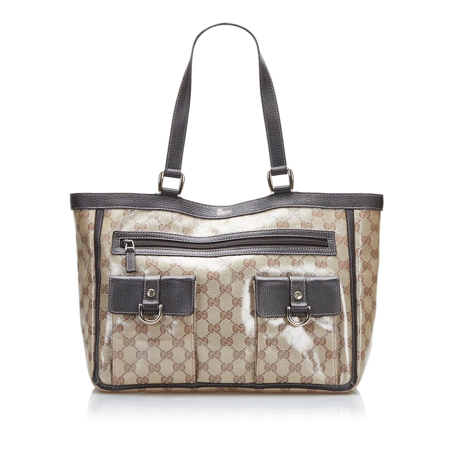 Luxury Gucci GG Crystal Abbey Pocket Tote Bag (SHG-HEx0Bk)