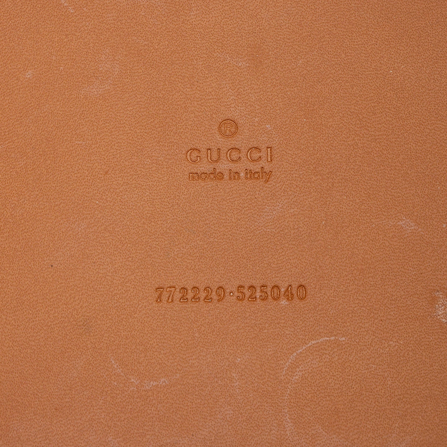 Gucci GG Debossed Calfskin Diamond Cutout Medium Tote