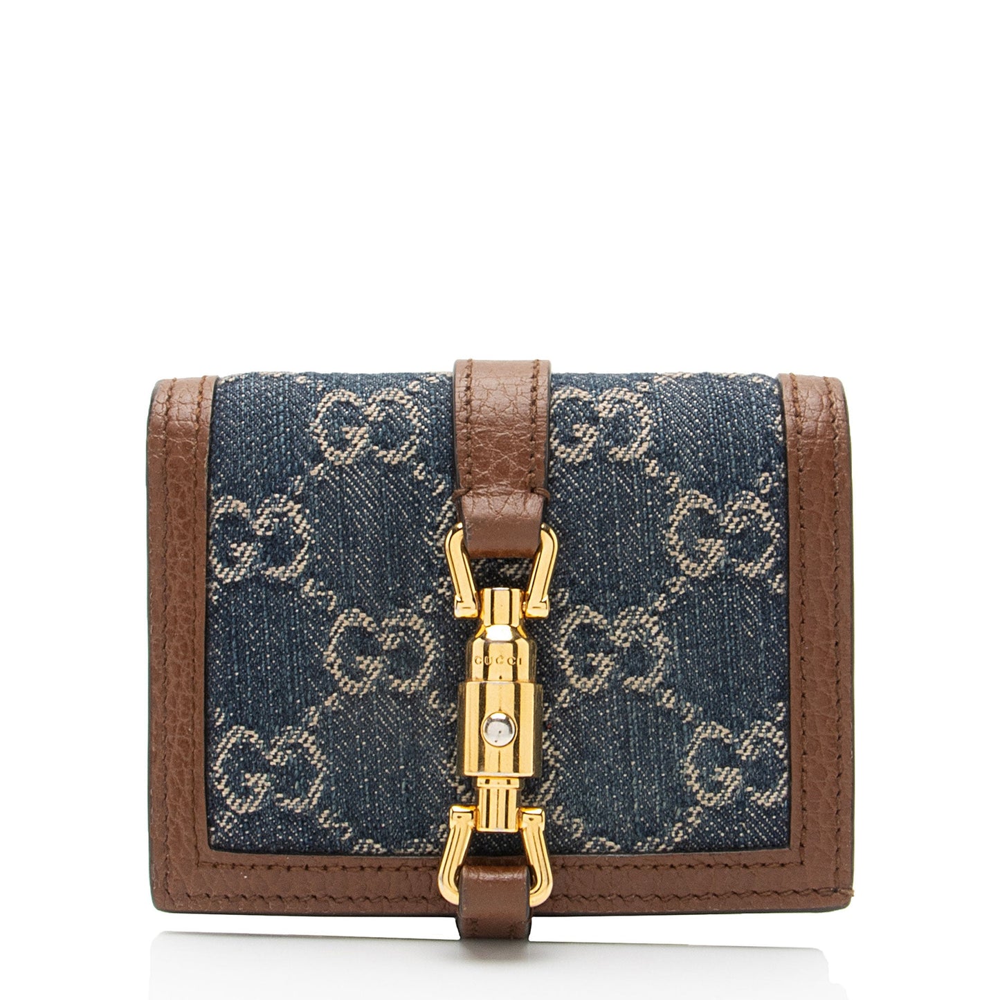 Gucci GG Denim Jackie 1961 Card Case (SHF-iZQjy3)