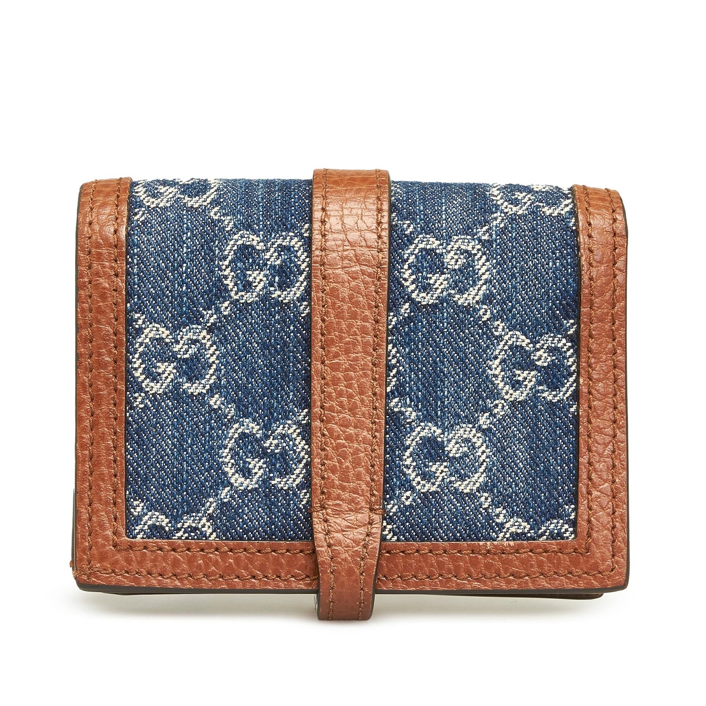 Gucci GG Denim Jackie Compact Wallet (SHG-LZ089d)