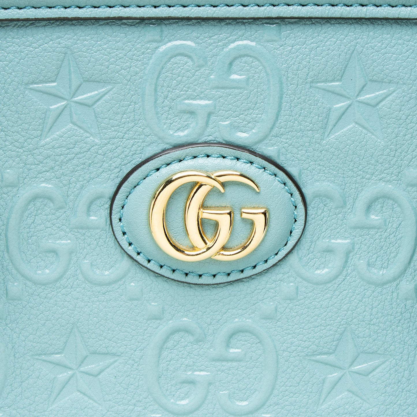 Gucci GG Leather Star Medium Tote