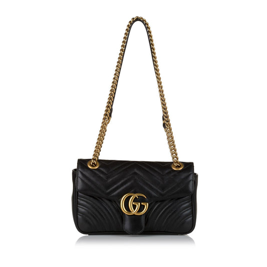 Gucci GG Marmont Leather Crossbody Bag (SHG-34601)
