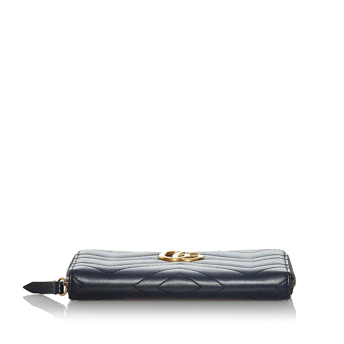 Gucci GG Marmont Matelasse Leather Zip Around Wallet (SHG-35055)