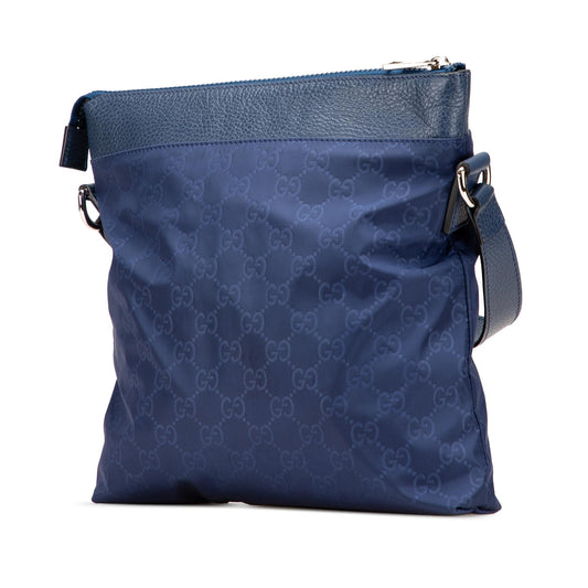 Gucci GG Nylon Flat Messenger Bag