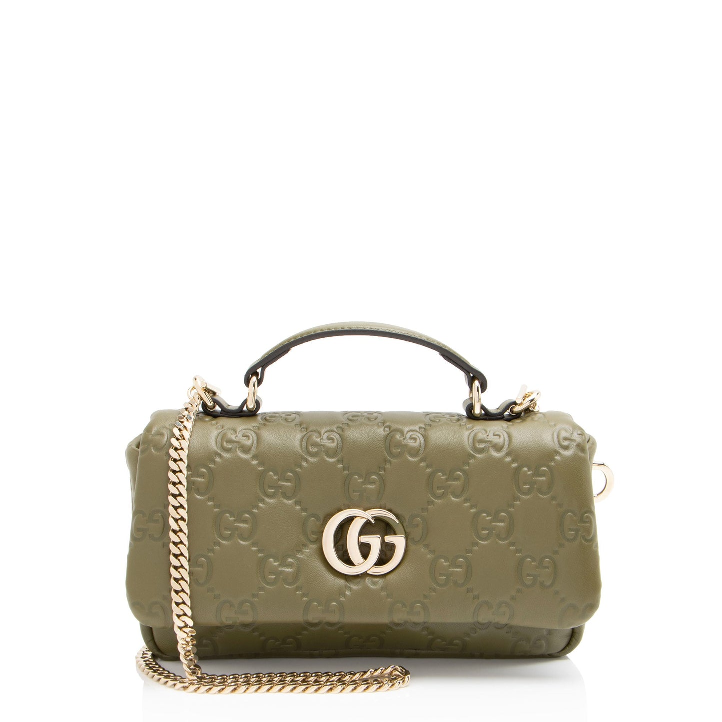 Gucci Jumbo GG Puffy Leather Milano Small Top Handle