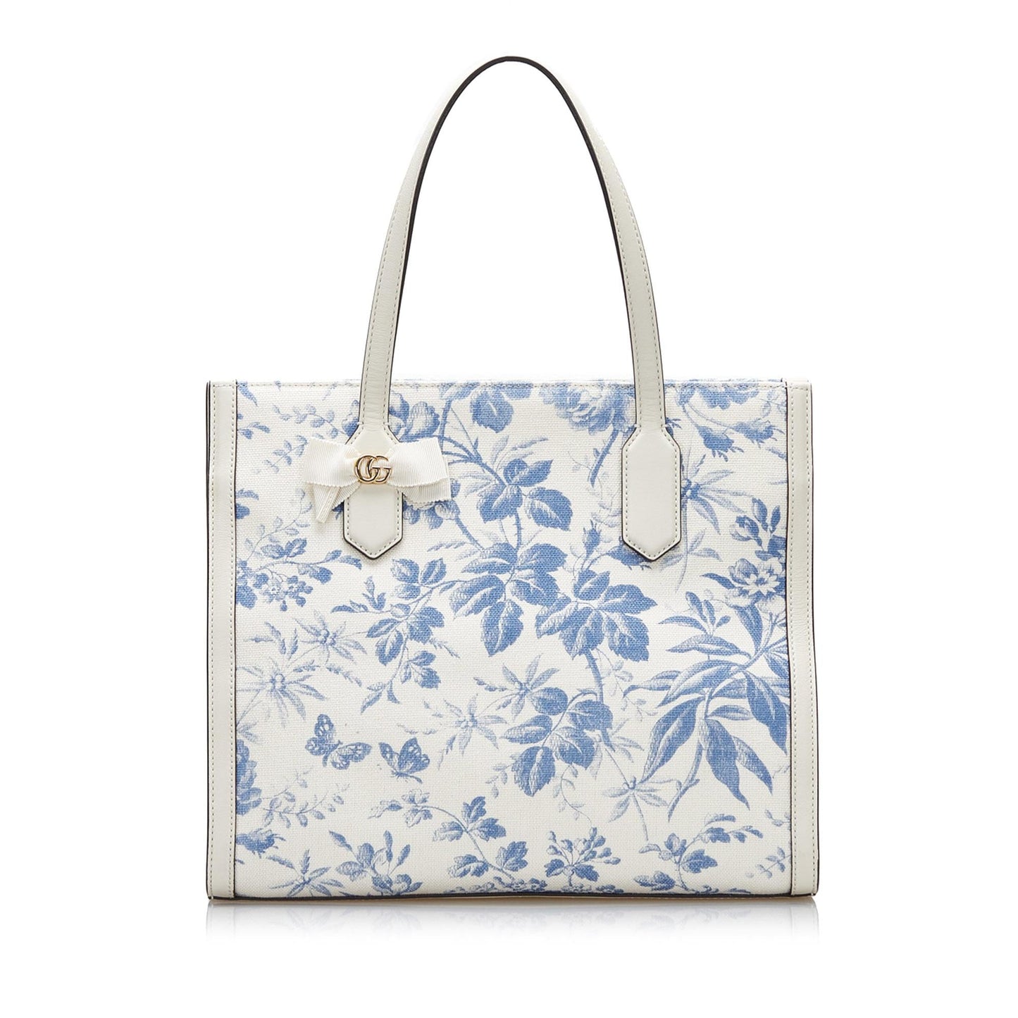 Luxury Gucci GG Ribbon Herbarium Tote (SHG-Lst5EU)