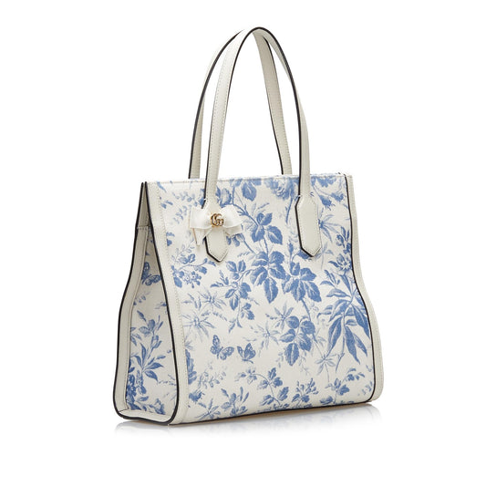 Luxury Gucci GG Ribbon Herbarium Tote (SHG-Lst5EU)