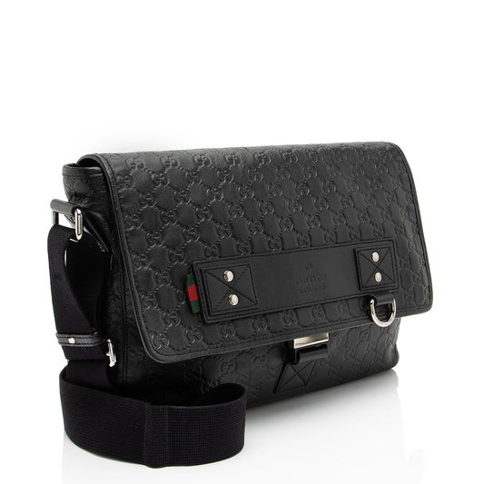 Gucci GG Rubber Effect Web Medium Messenger