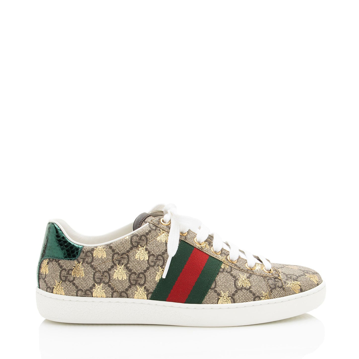 Gucci GG Supreme Bee Ace Sneakers - Size 7 / 37