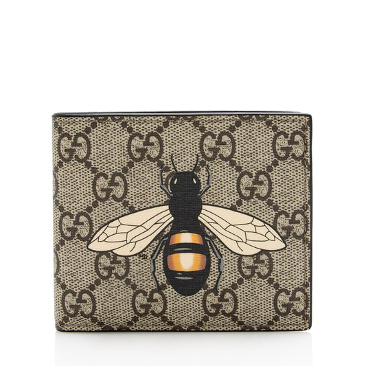Gucci GG Supreme Bee Bi-Fold Wallet (SHF-22957)