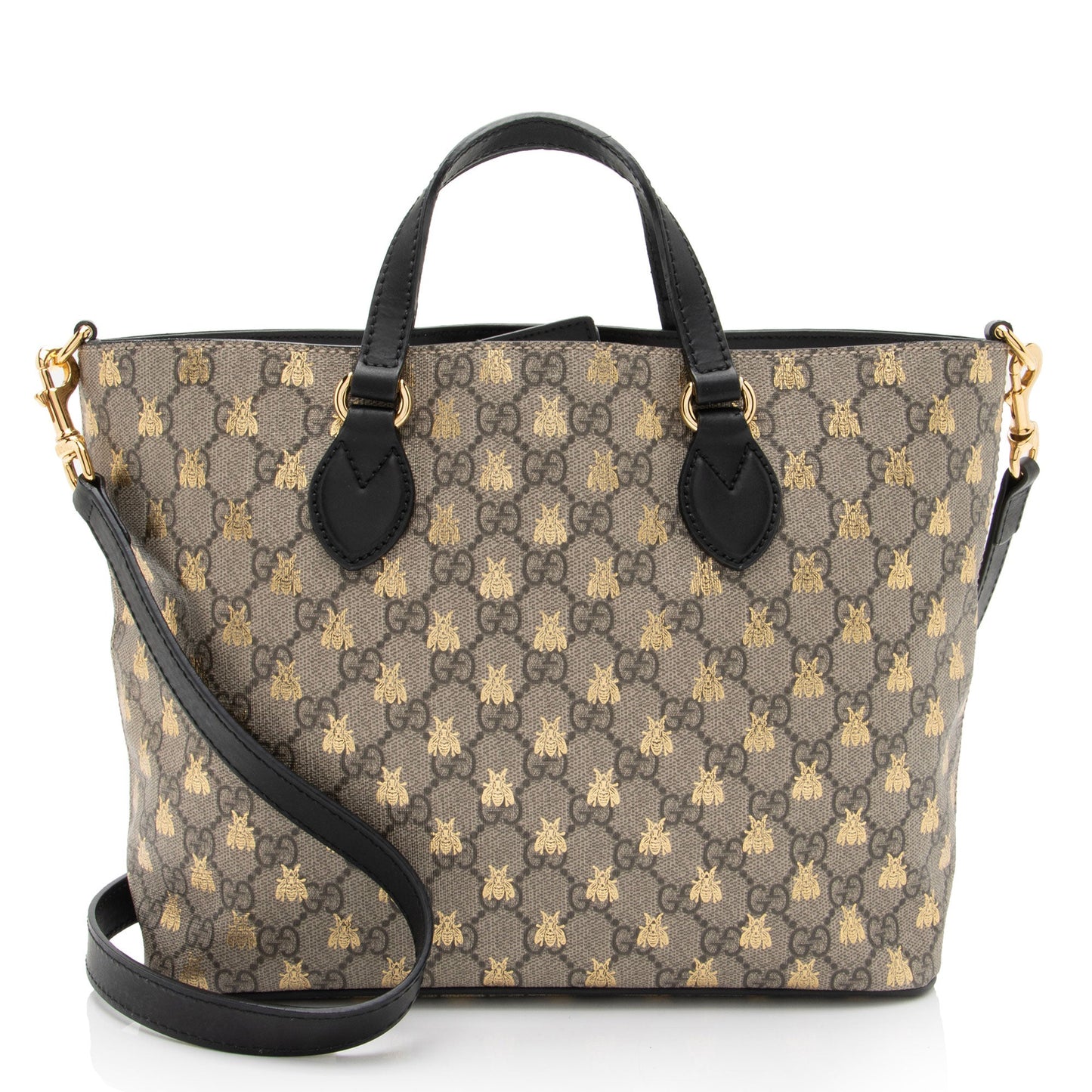 Gucci GG Supreme Bee Soft Small Tote (SHF-tdpAEz)