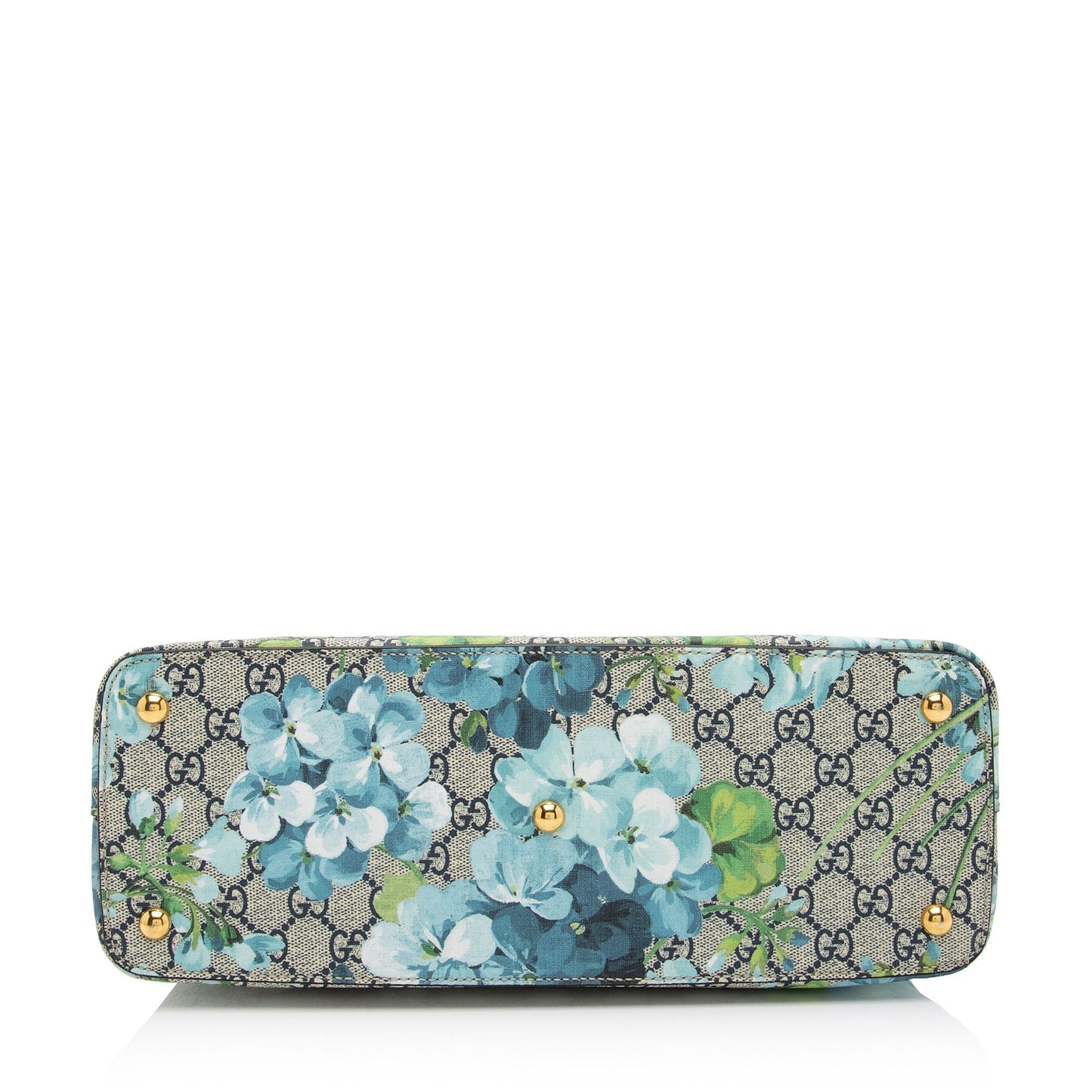 Luxury Gucci GG Supreme Blooms Medium Zip Tote (SHF-cLTm3j)
