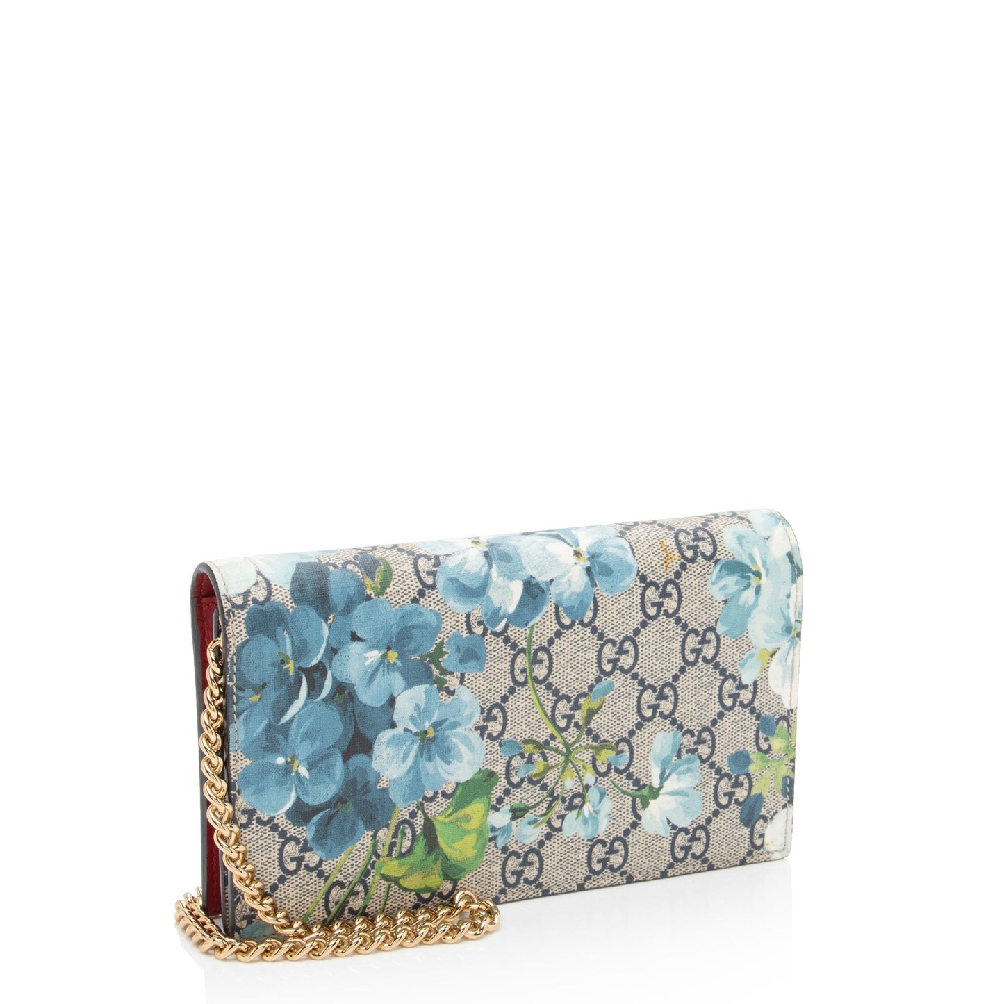 Gucci GG Supreme Blooms Wallet on Chain (SHF-pyI6YU)