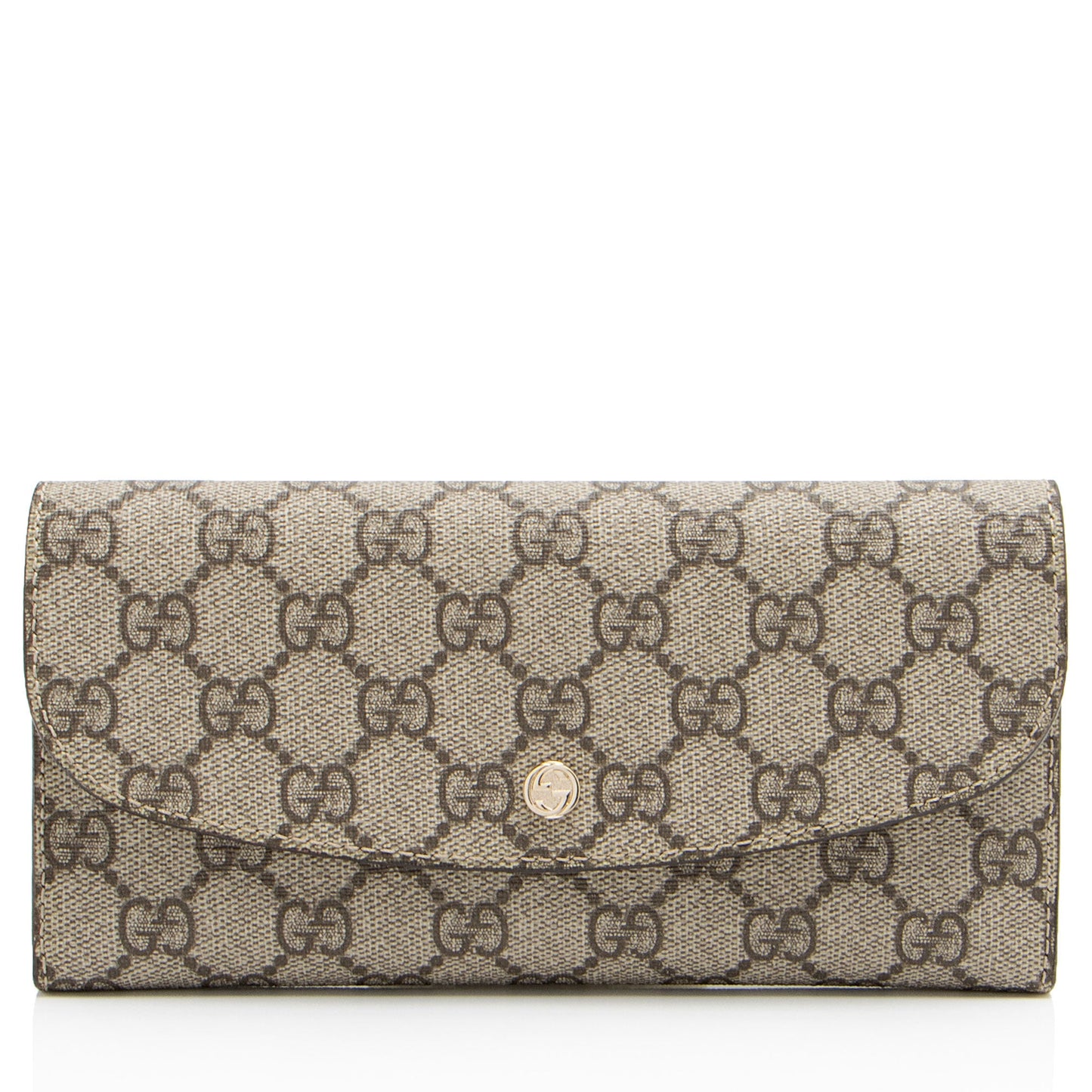 Gucci GG Supreme Continental Flap Wallet (SHF-J4rYyN)