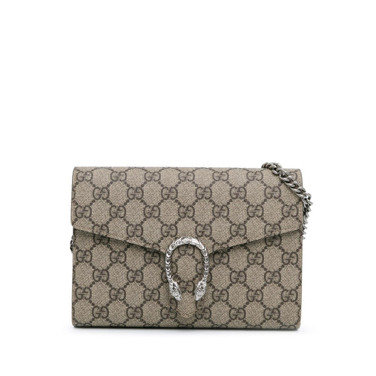 Gucci GG Supreme Dionysus Chain Wallet (SHG-daa2IZ)