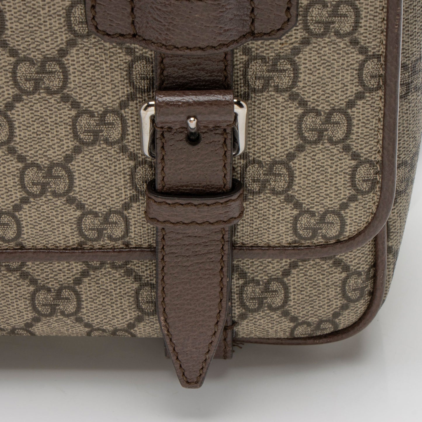 Gucci GG Supreme Double Buckle Messenger