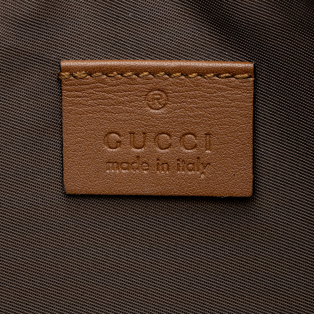 Gucci GG Supreme Embroidered Kingsnake Large Zip Pouch (SHF-19741)