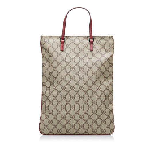 Luxury Gucci GG Supreme Flat Vertical Tote (SHG-AwXevK)