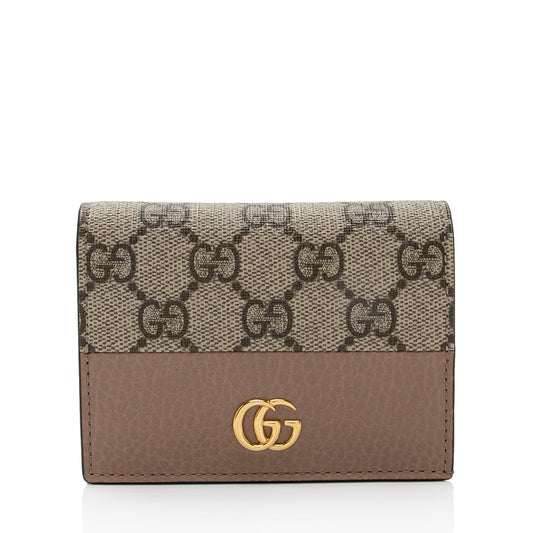 Gucci GG Supreme GG Marmont Card Case Wallet (SHF-38xYSP)