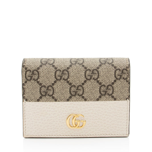 Gucci GG Supreme GG Marmont Card Case (SHF-bZF8Z2)
