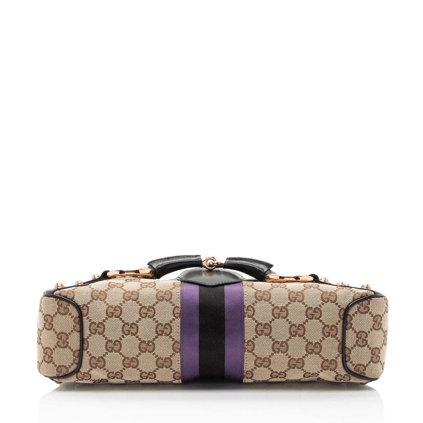 Gucci GG Supreme Horsebit Web Flap Bag (SHF-dZLqw3)