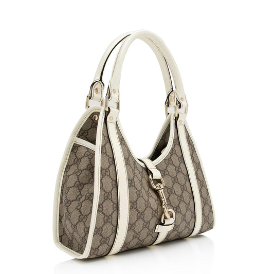 Gucci GG Supreme Joy Bardot Small Shoulder Bag (SHF-wBWBB2)
