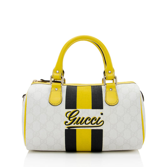 Gucci GG Supreme Joy Vintage Web Small Boston Satchel (SHF-18336)