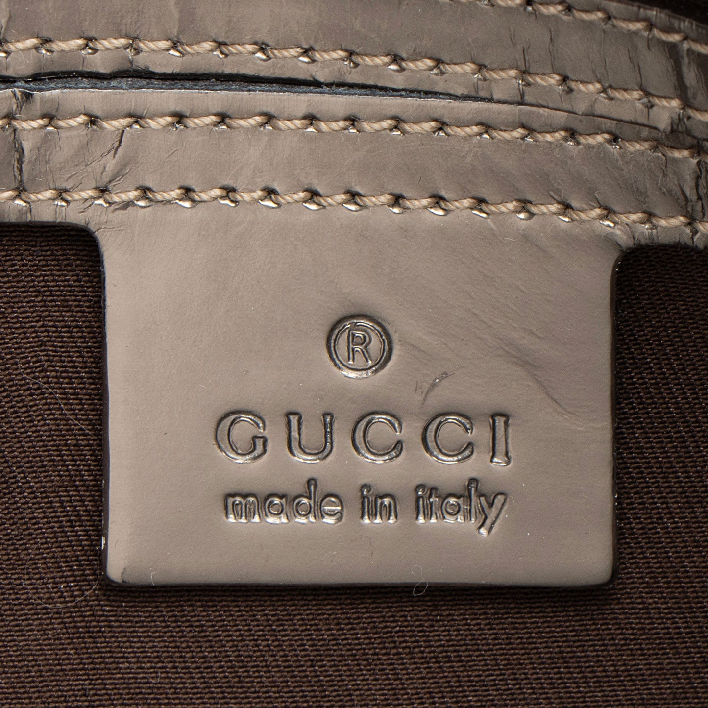 Gucci GG Supreme Metallic Leather Joy Small Boston Bag