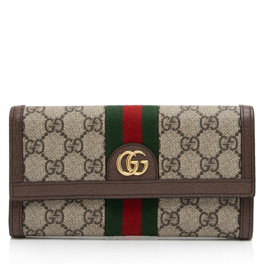 Gucci GG Supreme Ophidia Continental Wallet (SHF-5si9cW)