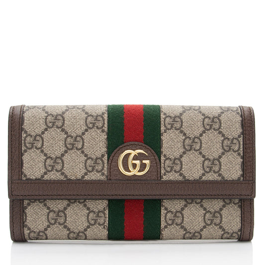 Gucci GG Supreme Ophidia Continental Wallet (SHF-9eFlU0)