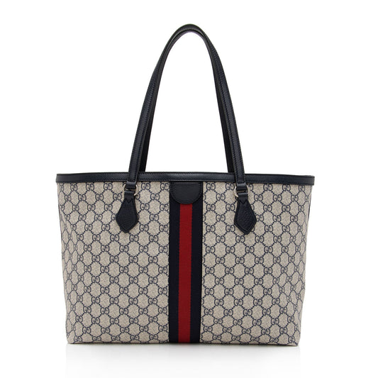 Luxury Gucci GG Supreme Ophidia Medium Shopping Tote (SHF-I4F76i)
