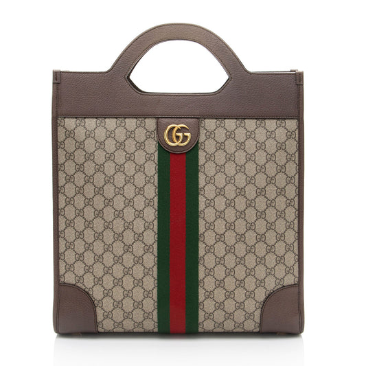 Gucci GG Supreme Ophidia Open Handle Tote
