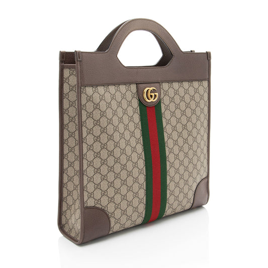 Gucci GG Supreme Ophidia Open Handle Tote