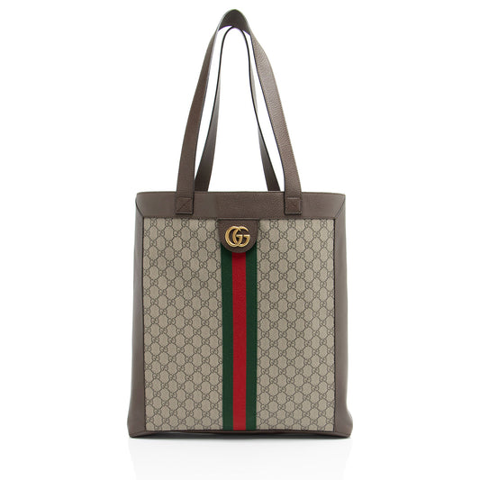 Gucci GG Supreme Ophidia Soft Vertical Large Tote